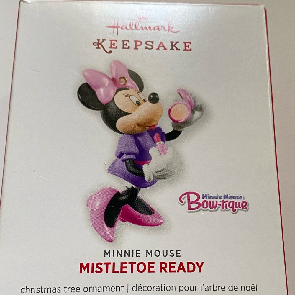 Hallmark Keepsake Christmas Tree Ornament Minnie Mouse “Mistletoe Ready” 2013